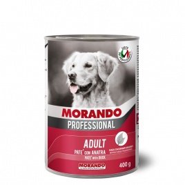 Morando Professional Консервированный корм для собак паштет с уткой, 400г