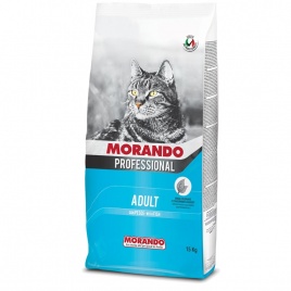 Morando / Морандо Professional Gatto сухой корм для взрослых кошек с рыбой, 15 кг 