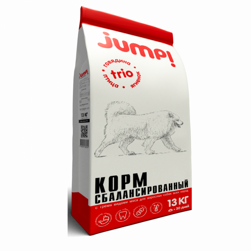 Корм для собак Jump Trio  13 кг, шт фото 1