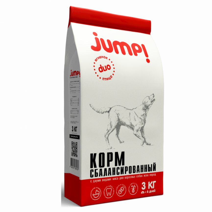Корм для собак Jump Duo 3 кг, шт фото 1