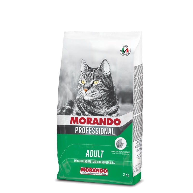 Morando / Морандо Professional Gatto сухой корм для взрослых кошек Микс с овощами, 2 кг  фото 1