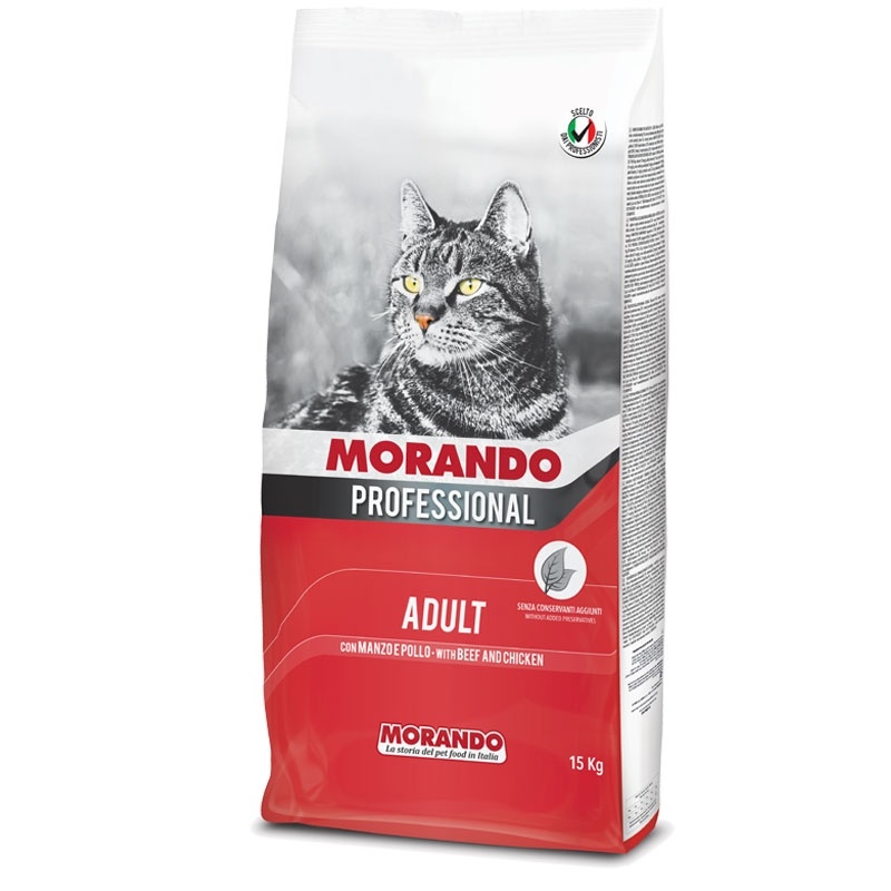 Morando / Морандо Professional Gatto сухой корм для взрослых кошек с говядиной и курицей 15 кг  фото 1