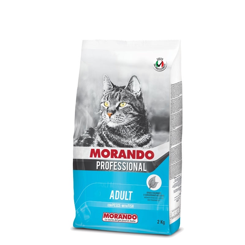 Morando / Морандо Professional Gatto сухой корм для взрослых кошек с рыбой, 2 кг  фото 1