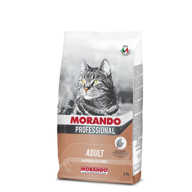 Morando / Морандо Professional Gatto сухой корм для взрослых кошек с кроликом, 2 кг  фото 1