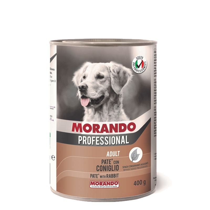 Morando Professional Консервированный корм для собак паштет с кроликом фото 1